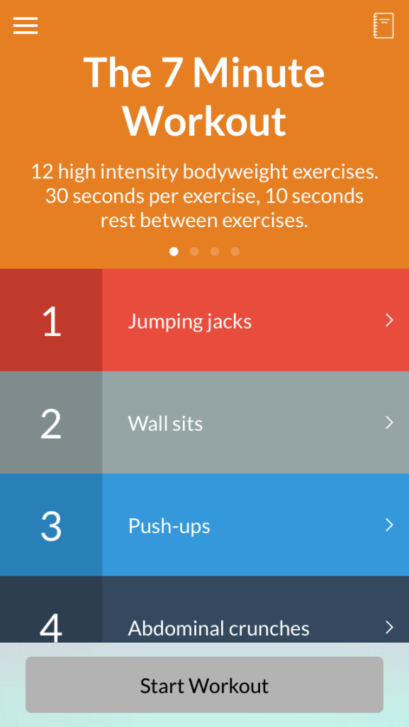 Priority Health_Technology_Health App_7 Minute Workout