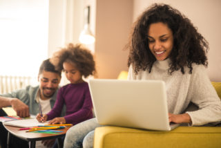 Woman on laptop