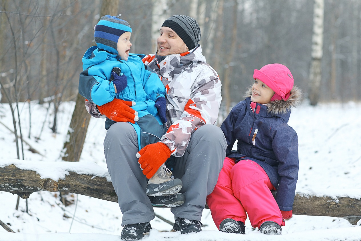 Priority Health Personal Wellness Dress For Winter Family in Woods