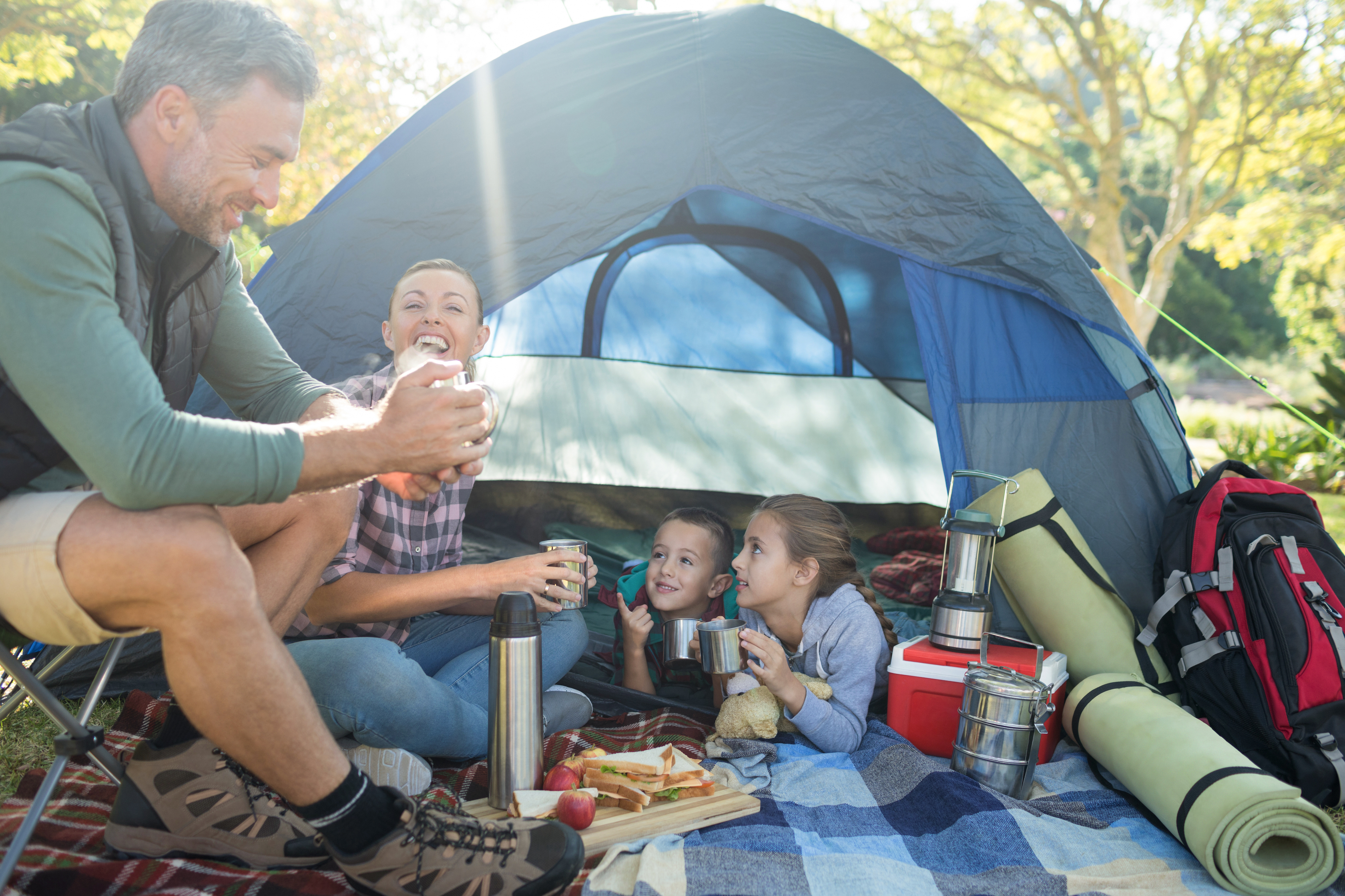 priority health personal wellness camping meals family eating together