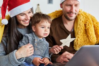 Thinkhealth personal wellness family celebrating holiday virtually