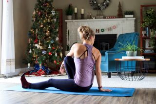 Woman doing yoga