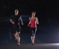 Running with Reflectors: Be Seen. Be Safe.